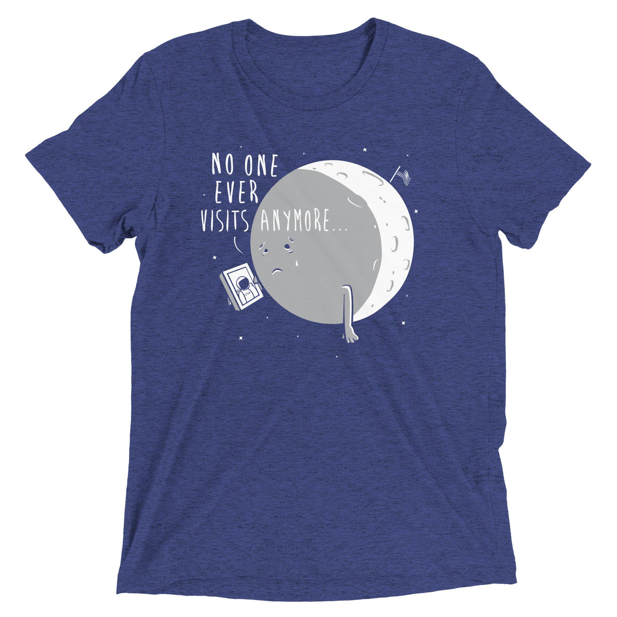 No One Ever Visits Anymore Men's Tri-Blend Tee product image 5