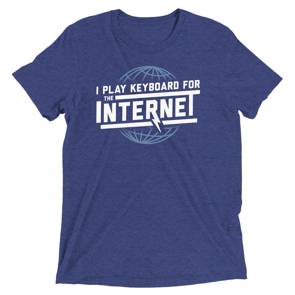 I Play Keyboard For The Internet Men's Tri-Blend Tee product image 3