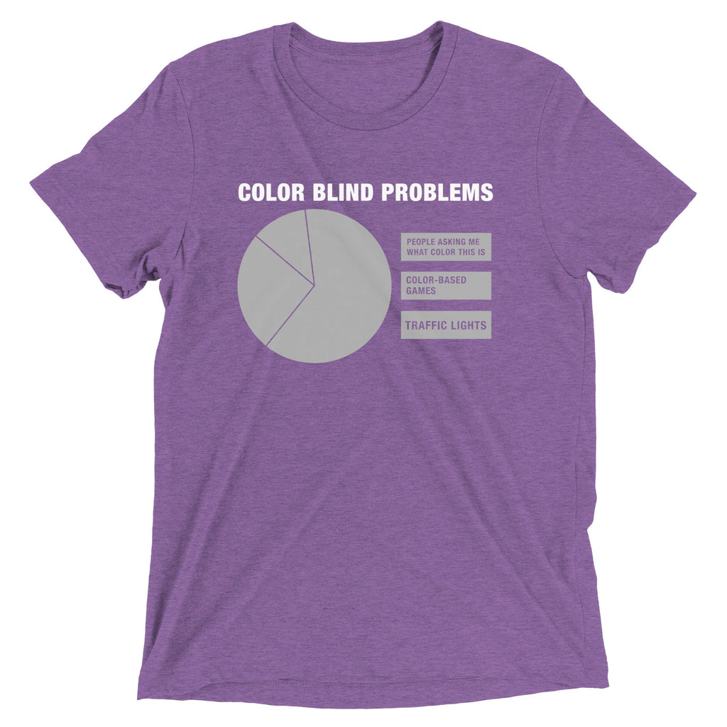 Color Blind Problems Men's Tri-Blend Tee product image 4