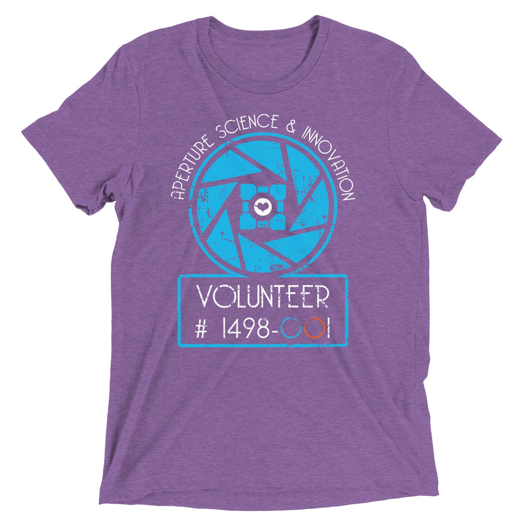 Aperture Science Volunteer Men's Tri-Blend Tee product image 3