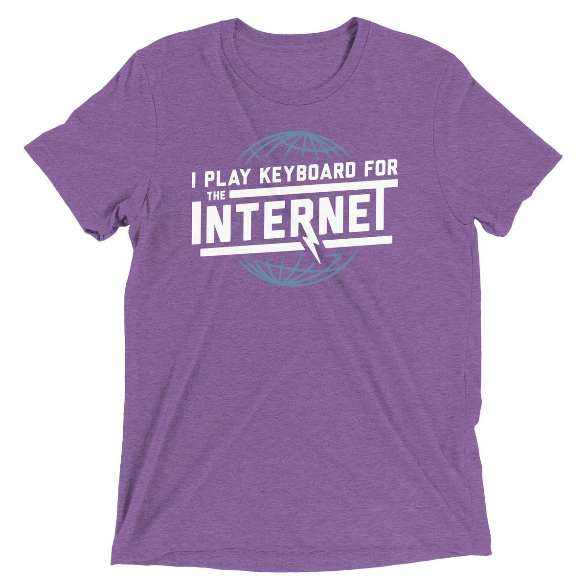 I Play Keyboard For The Internet Men's Tri-Blend Tee product image 4