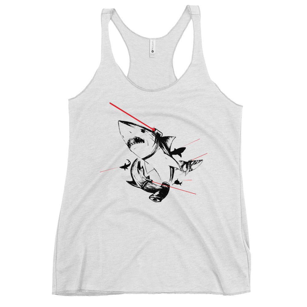 Sharks With Lasers Women's Racerback Tank
