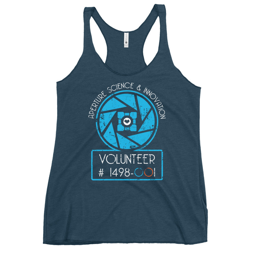 Aperture Science Volunteer Women's Racerback Tank