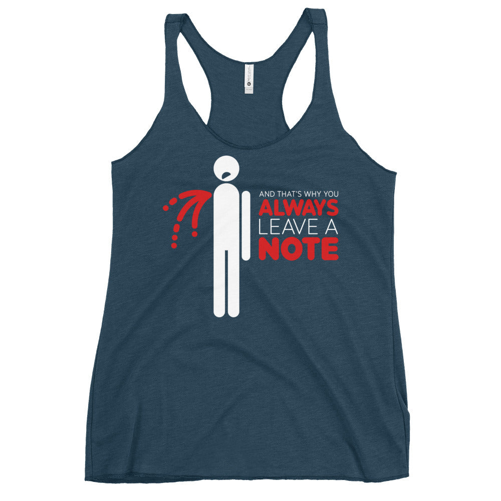 Always Leave A Note Women's Racerback Tank