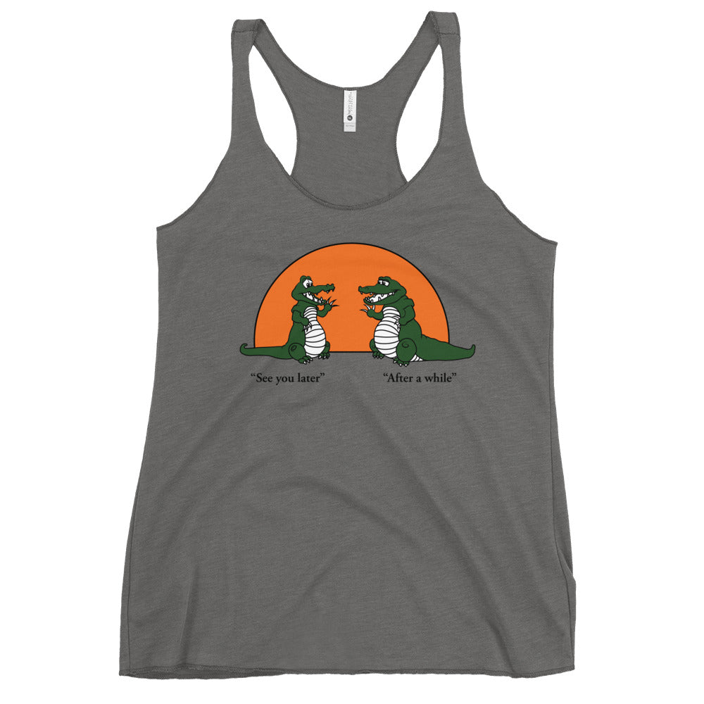 See You Later Alligator Women's Racerback Tank