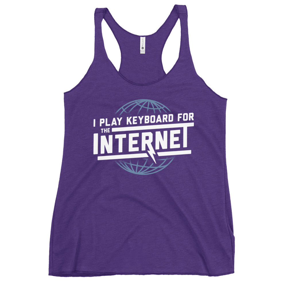 I Play Keyboard For The Internet Women's Racerback Tank