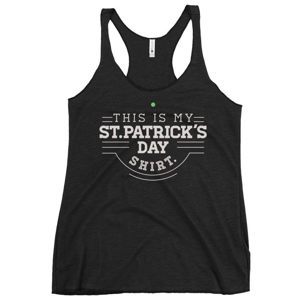 This Is My St. Patrick's Day Shirt Women's Racerback Tank product image 1