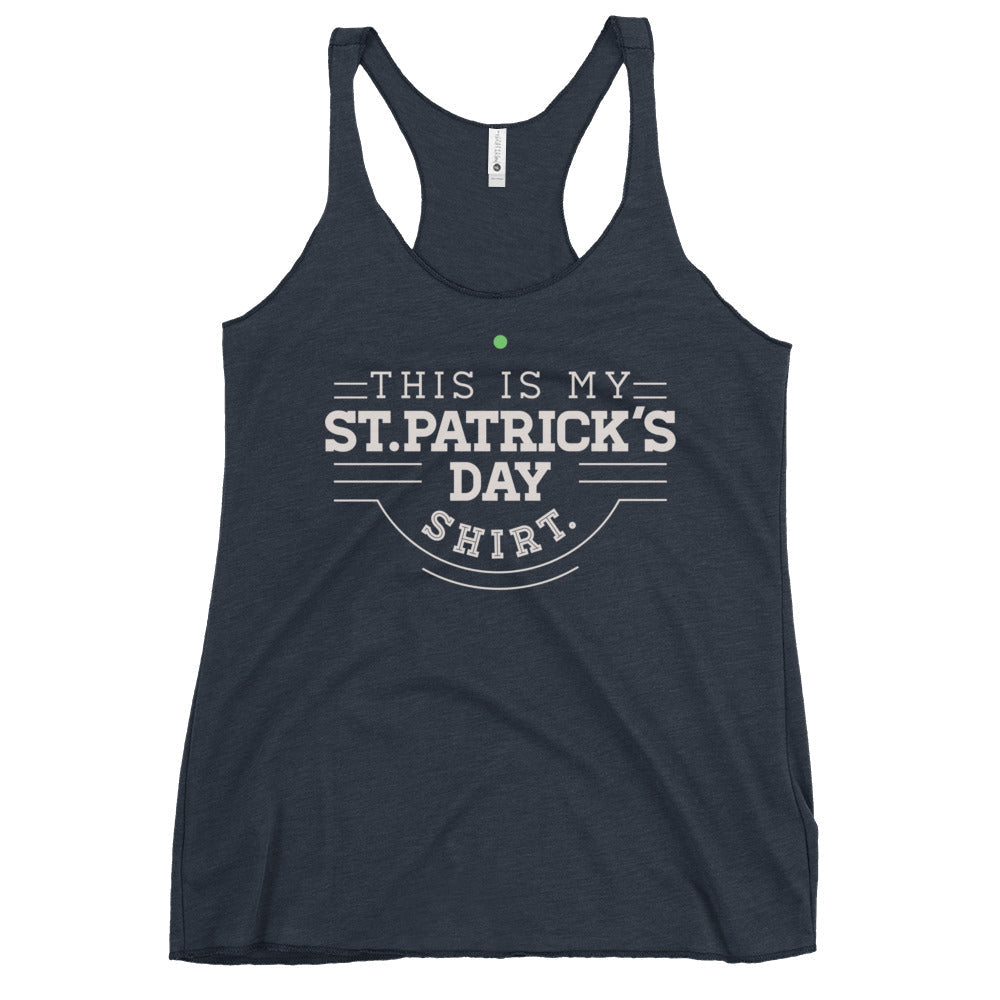 This Is My St. Patrick's Day Shirt Women's Racerback Tank product image 2
