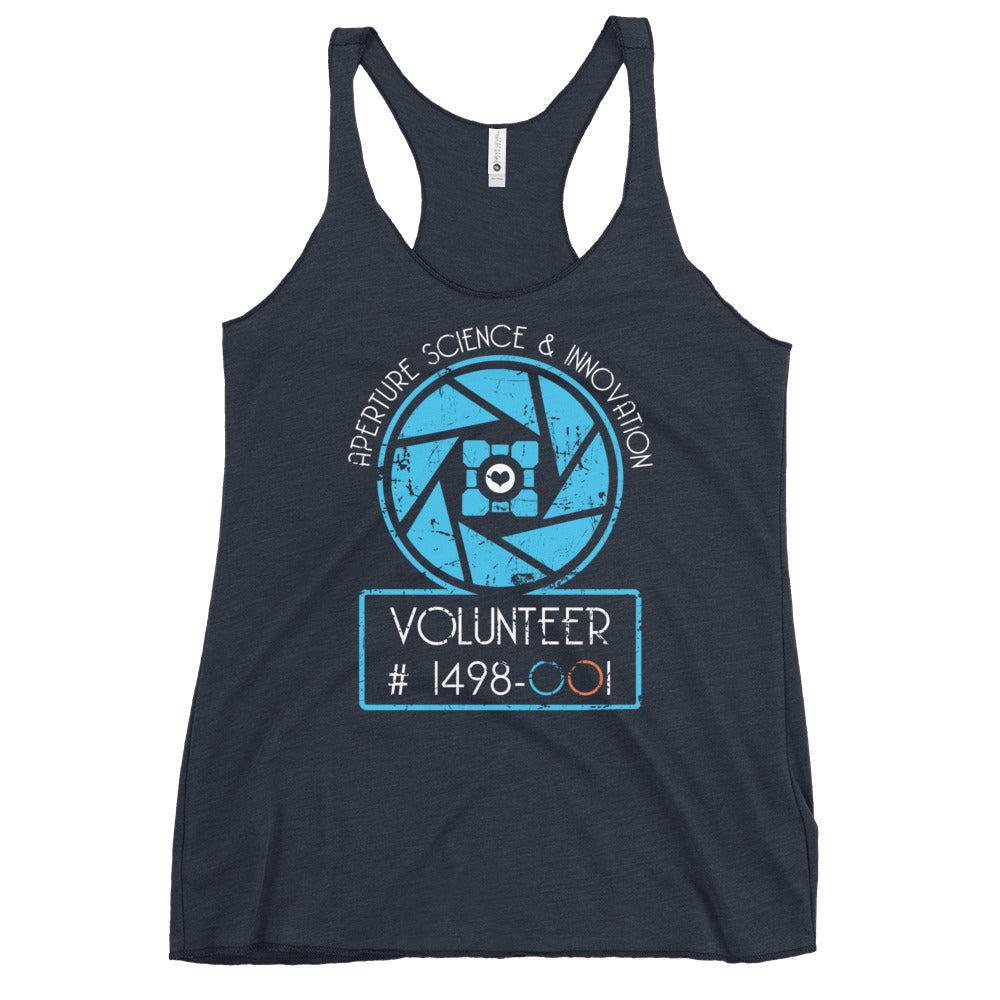 Aperture Science Volunteer Women's Racerback Tank