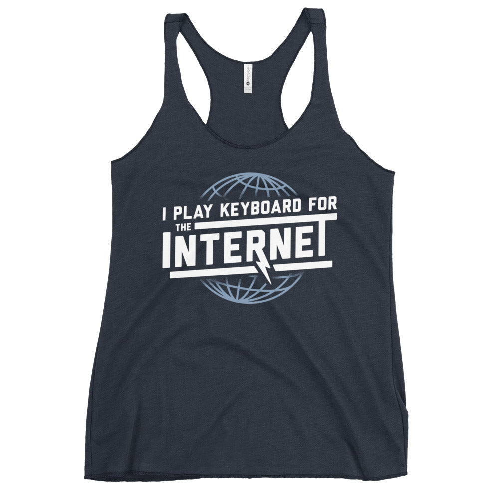 I Play Keyboard For The Internet Women's Racerback Tank