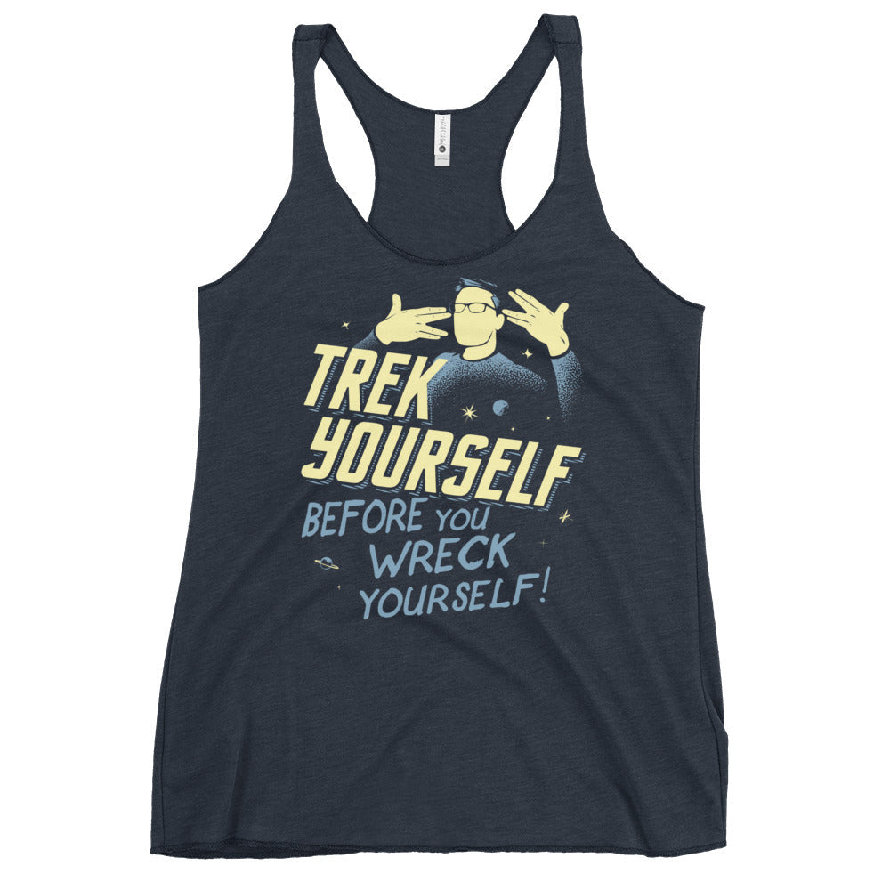 Trek Yourself Before You Wreck Yourself Women's Racerback Tank