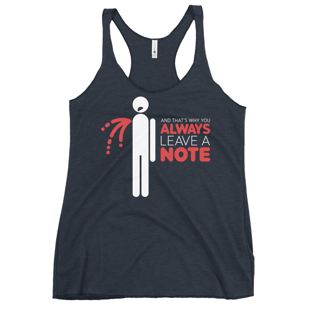 Always Leave A Note Women's Racerback Tank