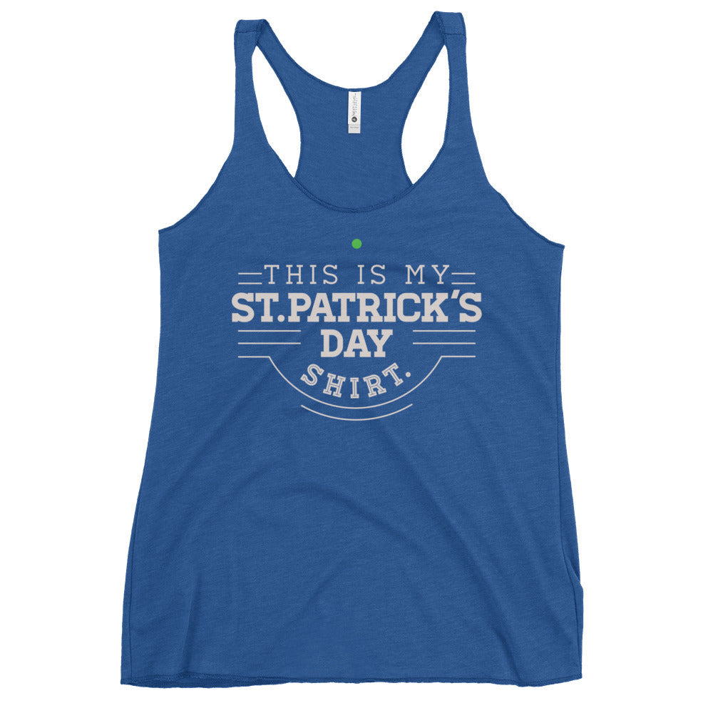 This Is My St. Patrick's Day Shirt Women's Racerback Tank product image 4