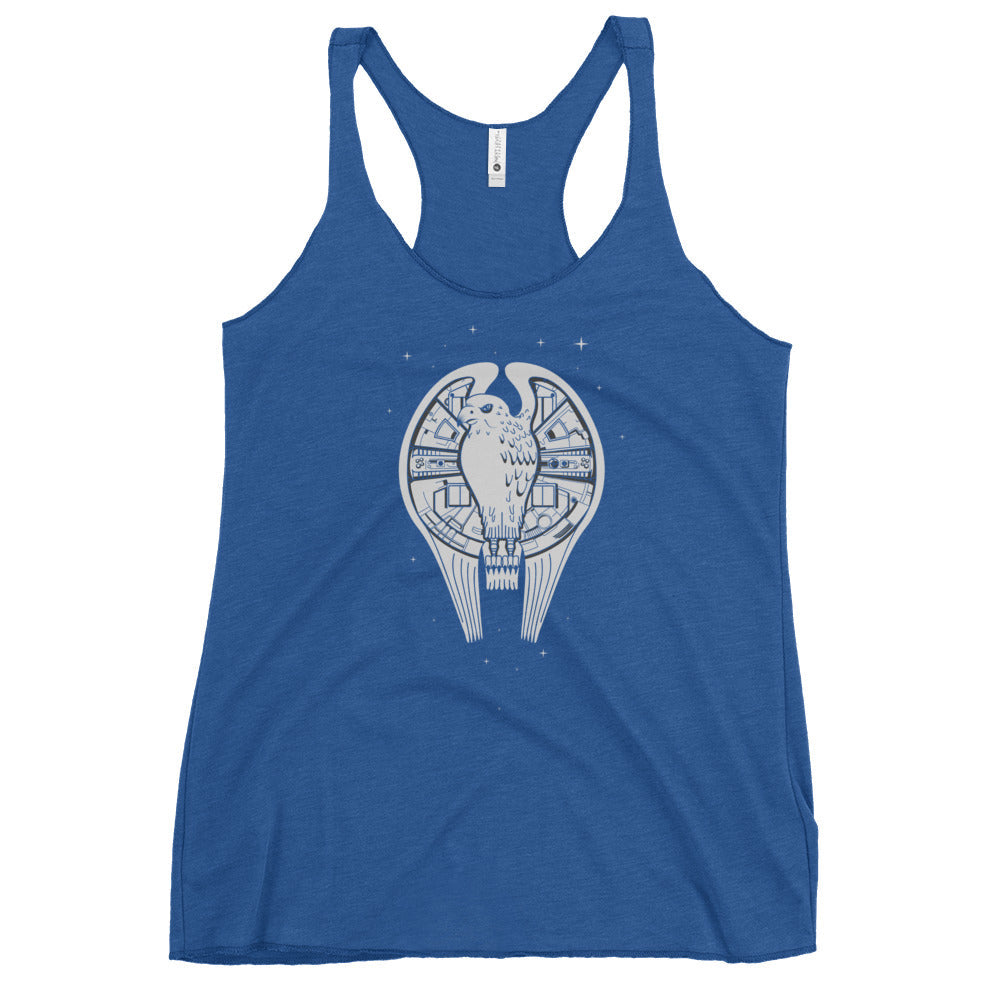 Fastest Falcon In The Universe Women's Racerback Tank