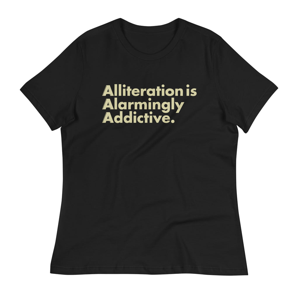 Alliteration Is Alarmingly Addictive Women's Signature Tee product image 2