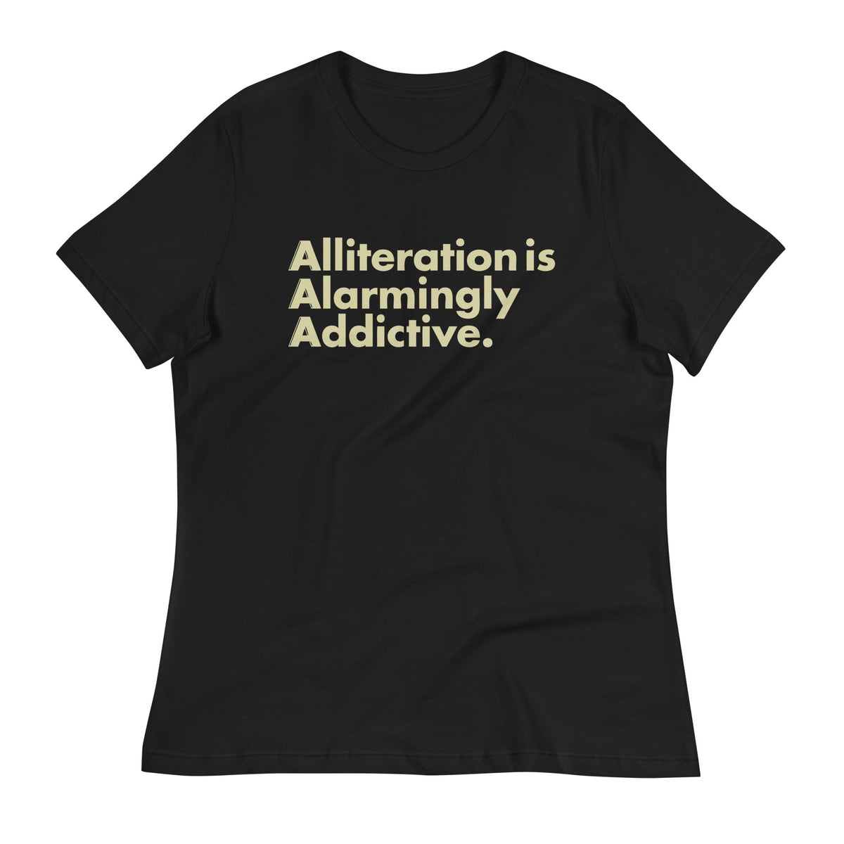 Alliteration Is Alarmingly Addictive Women's Signature Tee product image 2