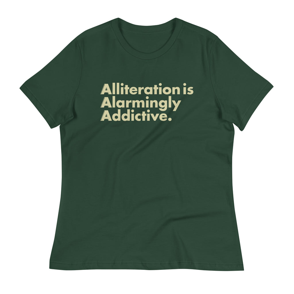 Alliteration Is Alarmingly Addictive Women's Signature Tee product image 5
