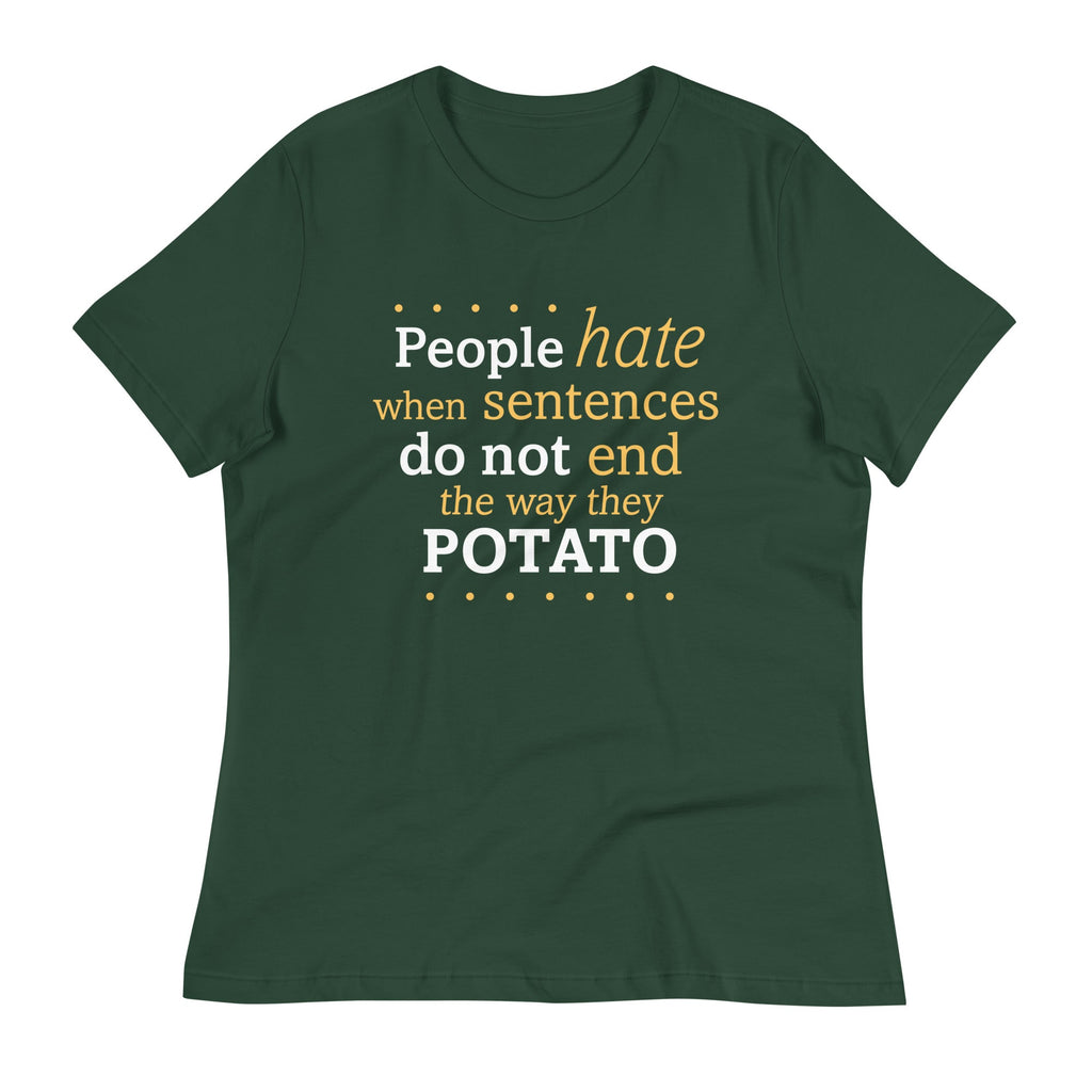 Sentences That End In Potato Women's Signature Tee product image 5