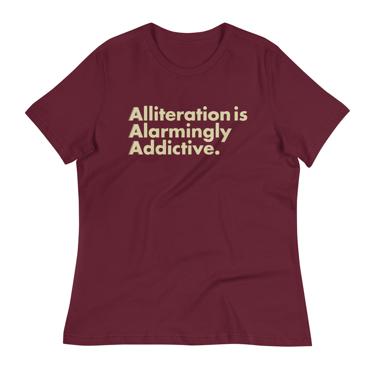 Alliteration Is Alarmingly Addictive Women's Signature Tee product image 4