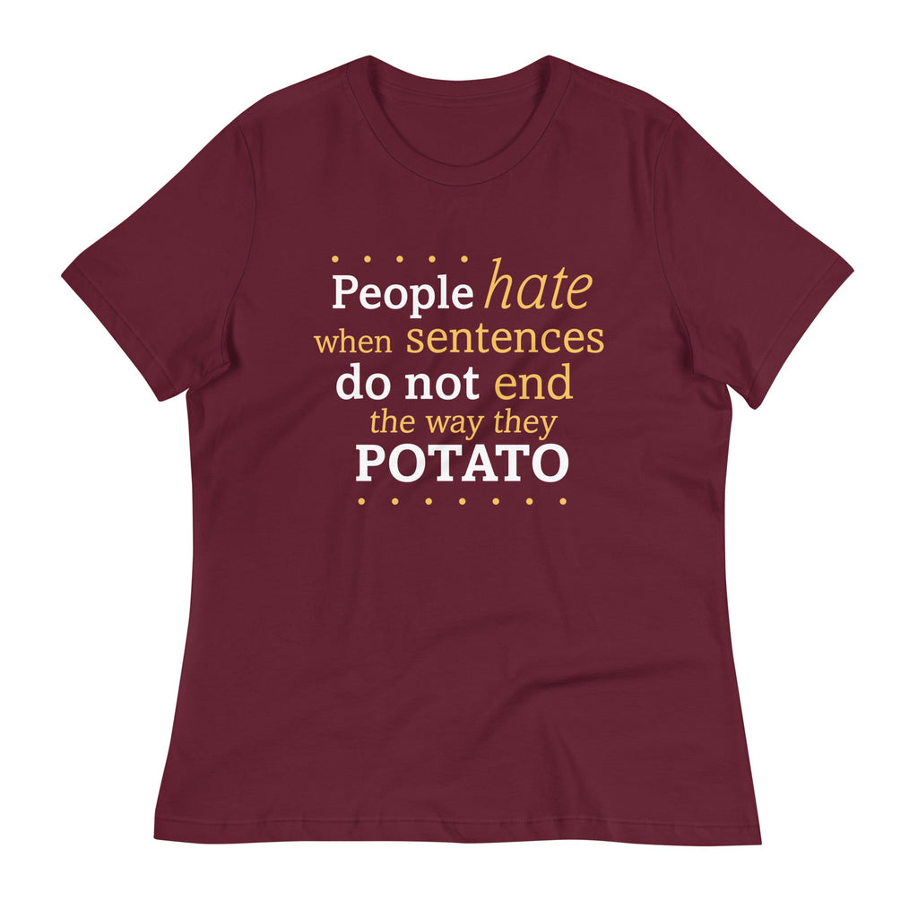 Sentences That End In Potato Women's Signature Tee product image 4