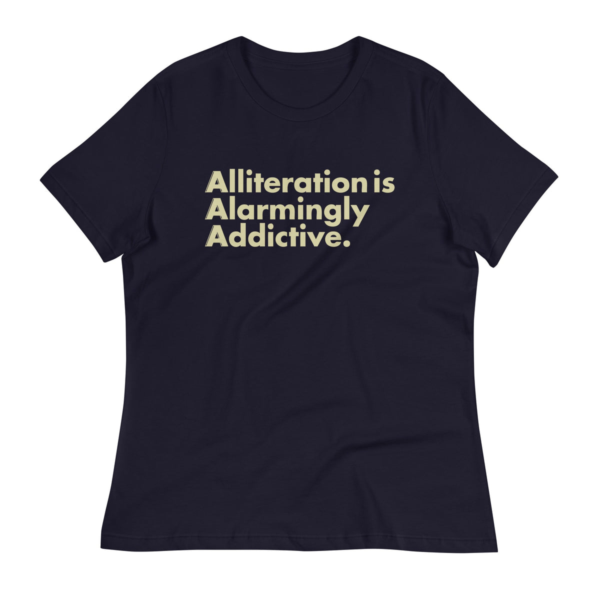 Alliteration Is Alarmingly Addictive Women's Signature Tee product image 1