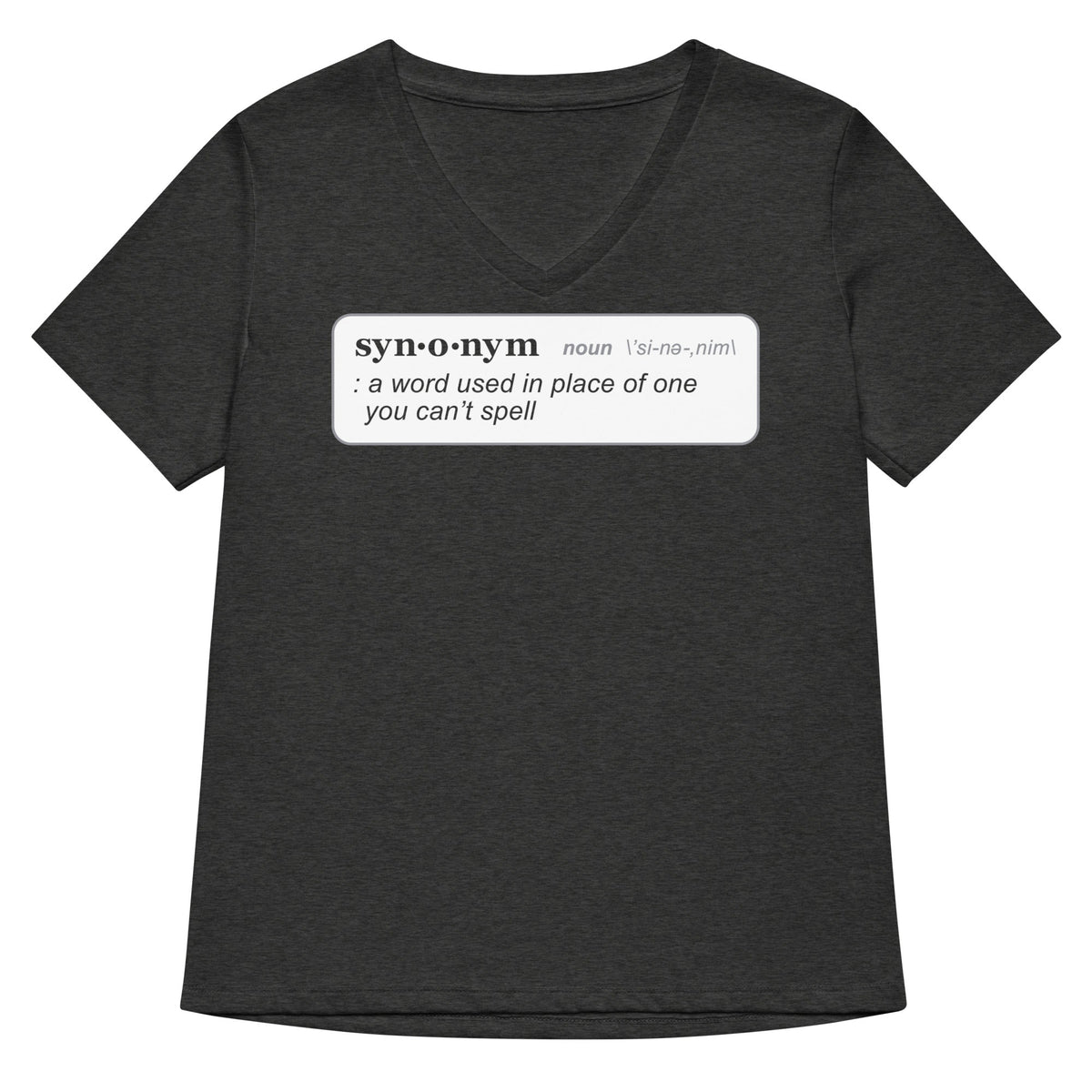 Synonym Definition Women's V-Neck Tee product image 3