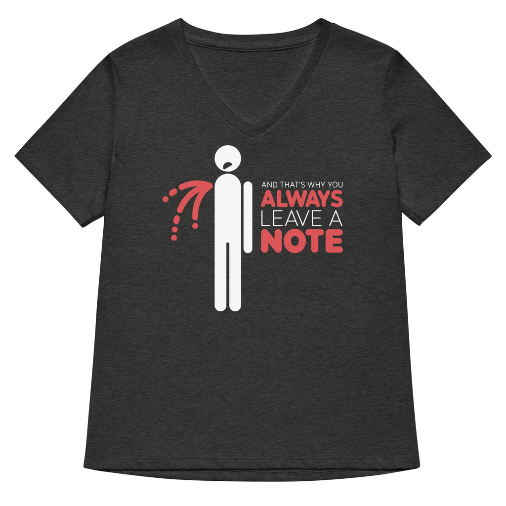 Always Leave A Note Women's V-Neck Tee product image 3