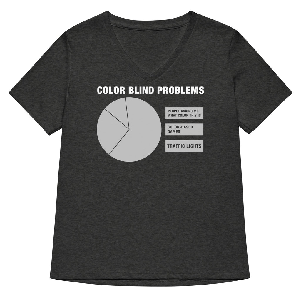 Color Blind Problems Women's V-Neck Tee product image 1