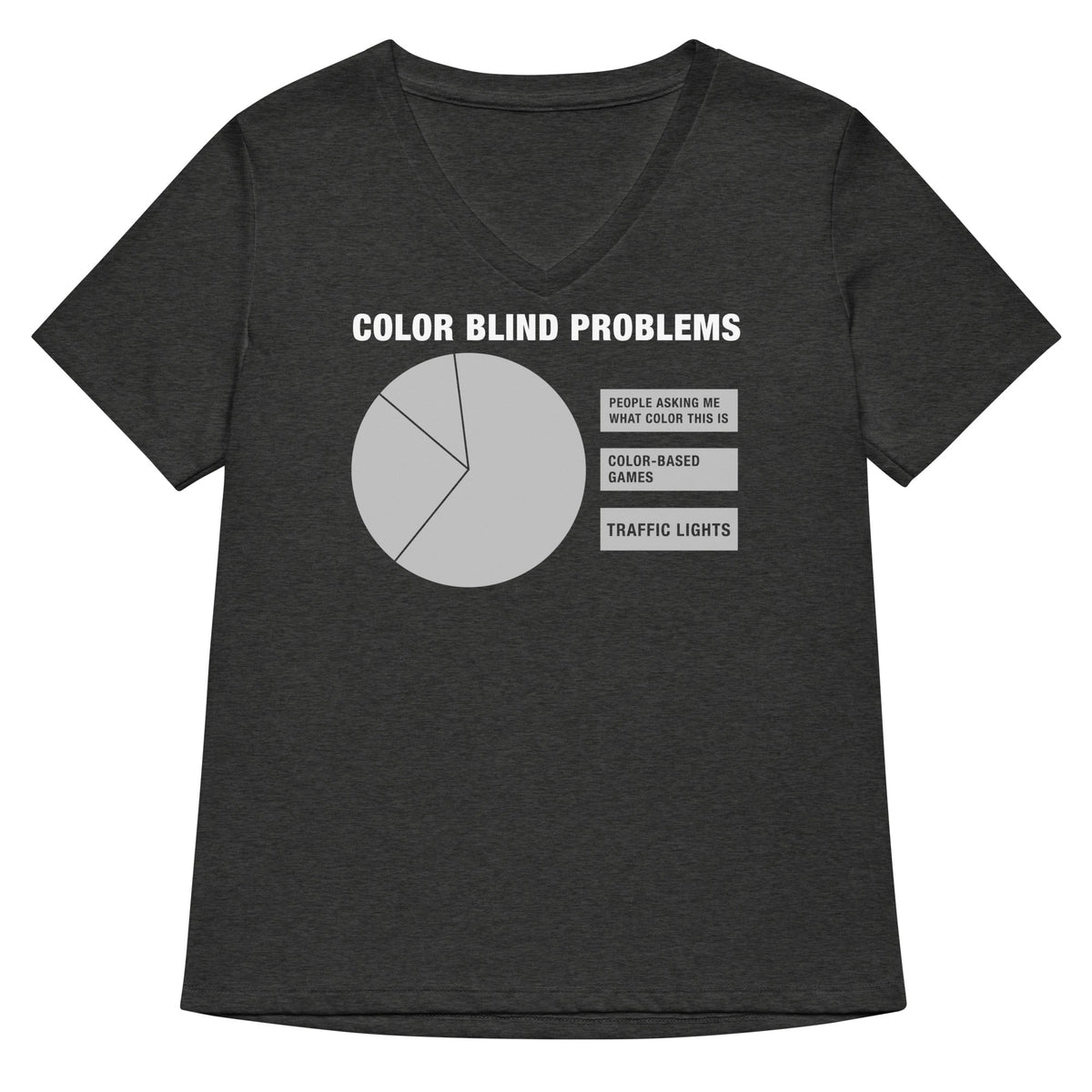 Color Blind Problems Women's V-Neck Tee product image 1