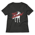 Don't Stop Believing Unicorn Women's V-Neck Tee product image 1