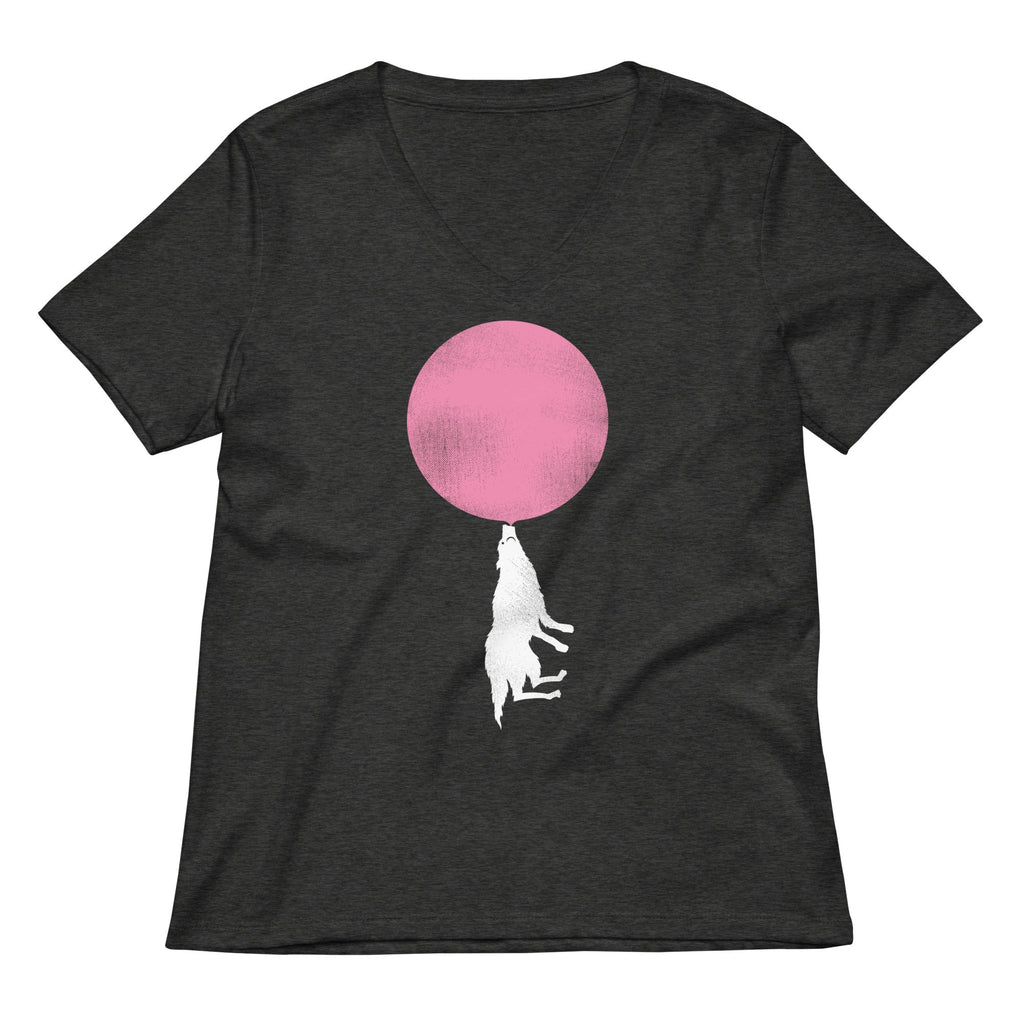 Bubble Moon Women's V-Neck Tee product image 3