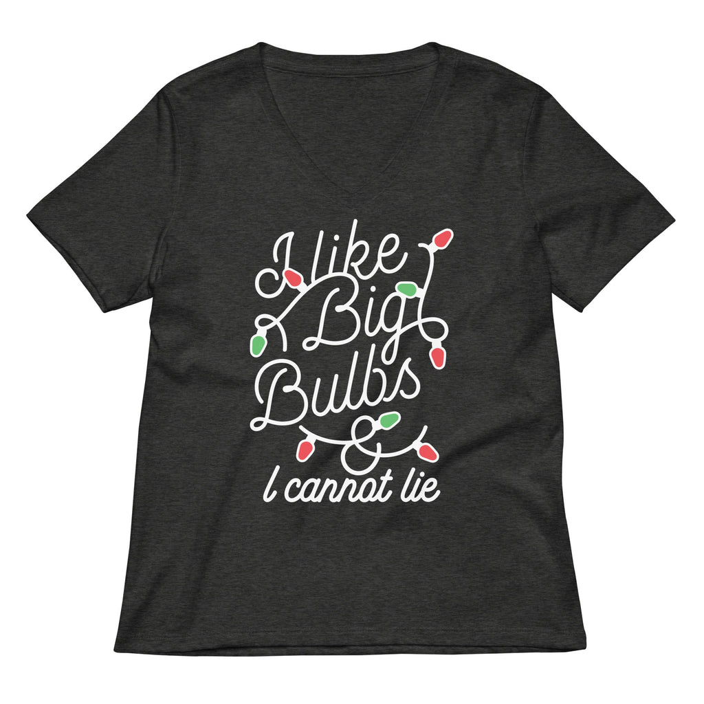 I Like Big Bulbs & I Cannot Lie Women's V-Neck Tee product image 3
