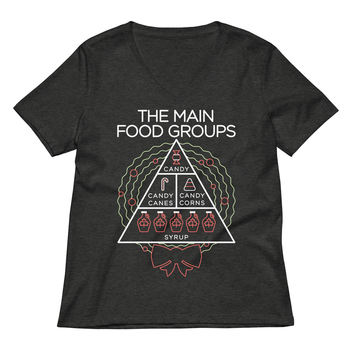 The Main Food Groups Women's V-Neck Tee product image 6