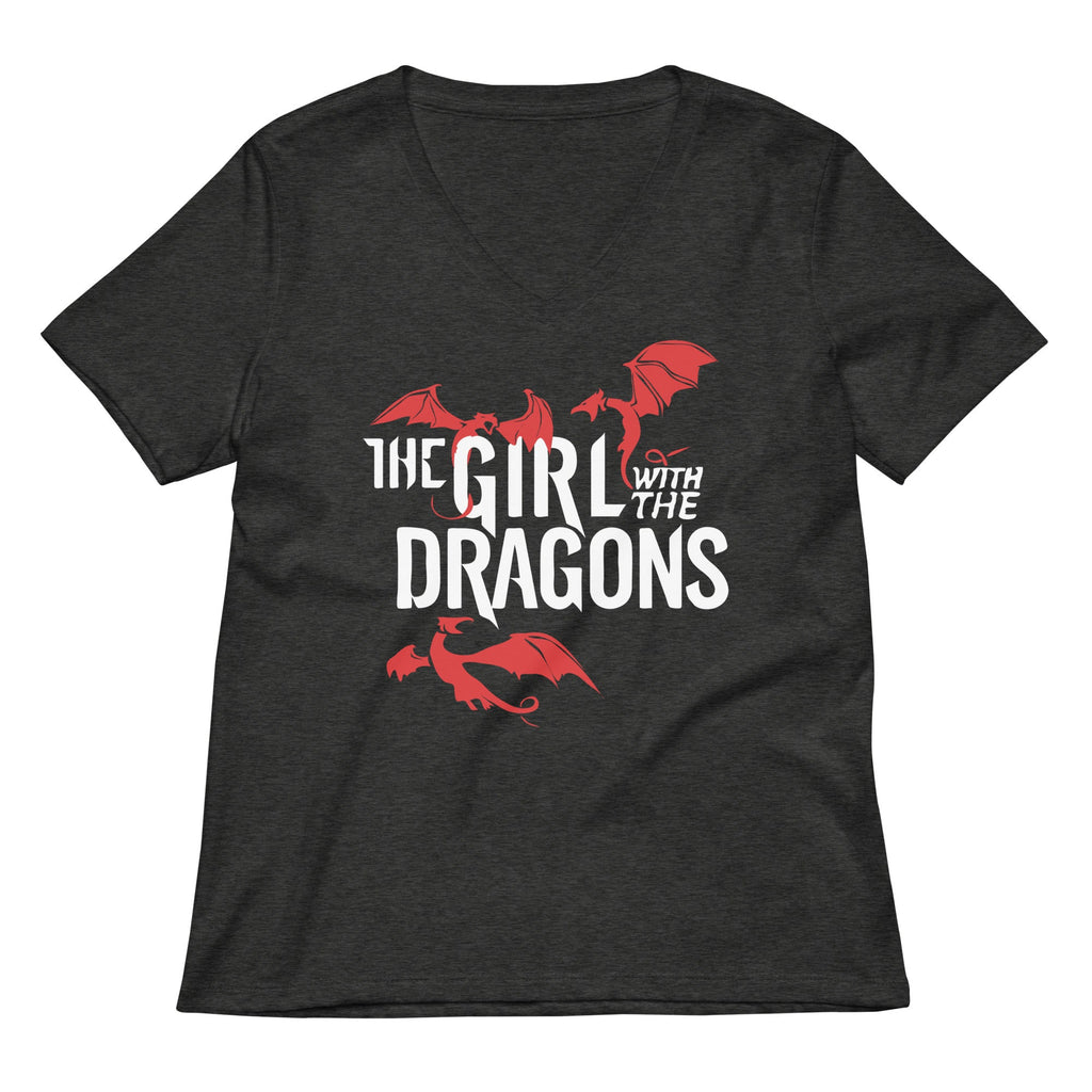 The Girl With Dragons Women's V-Neck Tee product image 3