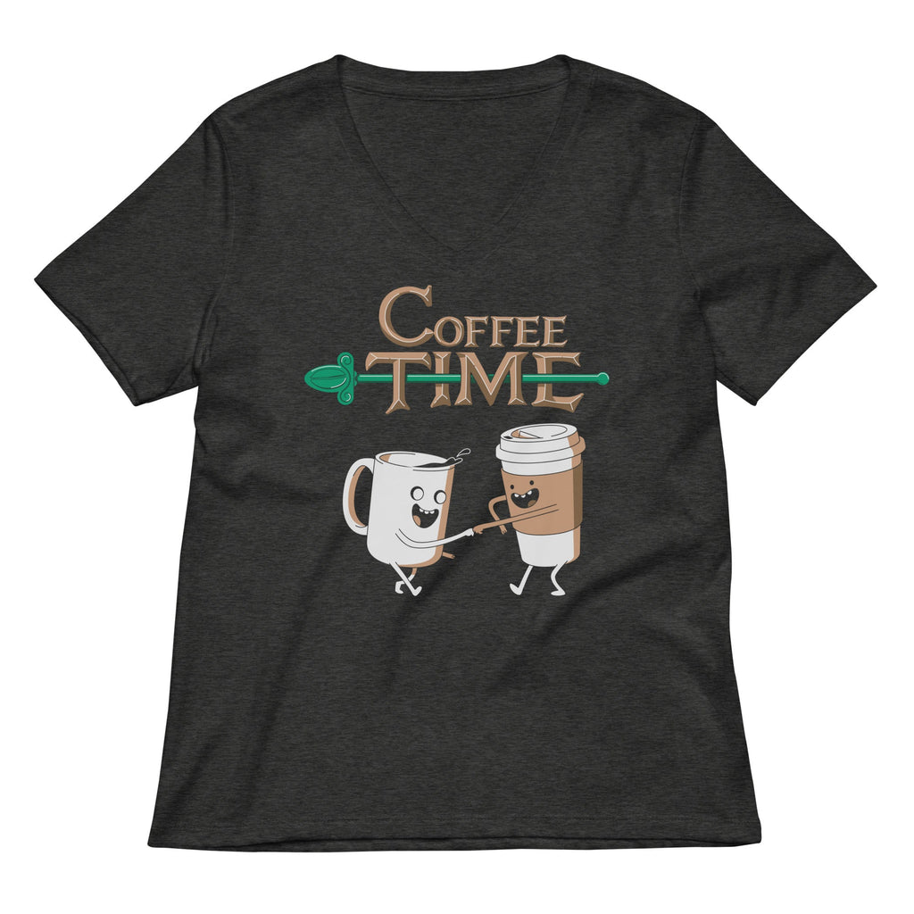 Coffee Time Women's V-Neck Tee product image 3