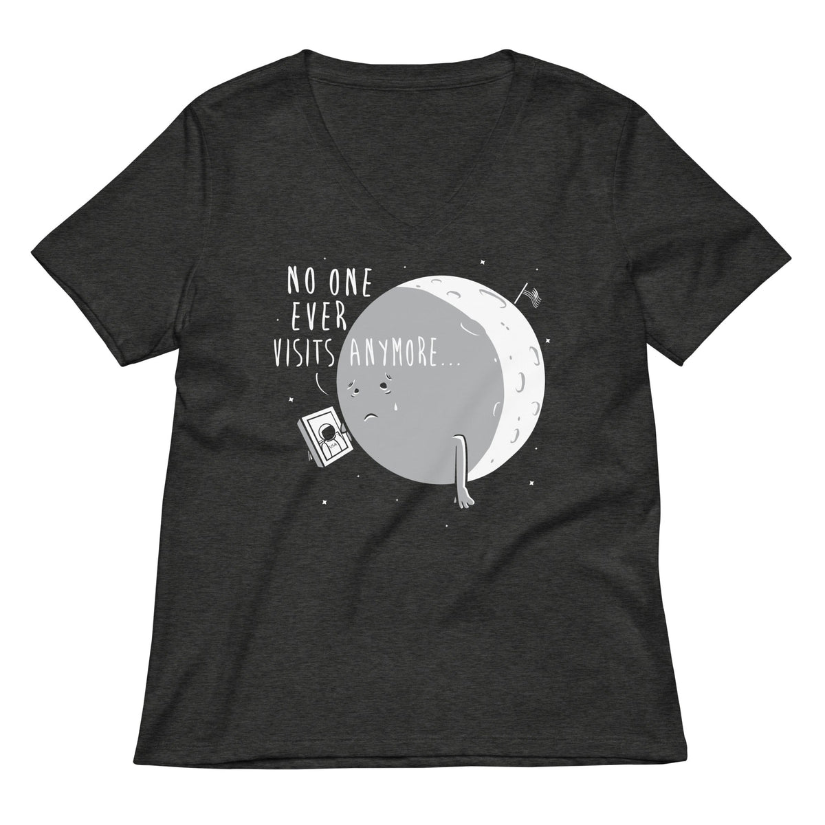 No One Ever Visits Anymore Women's V-Neck Tee product image 2