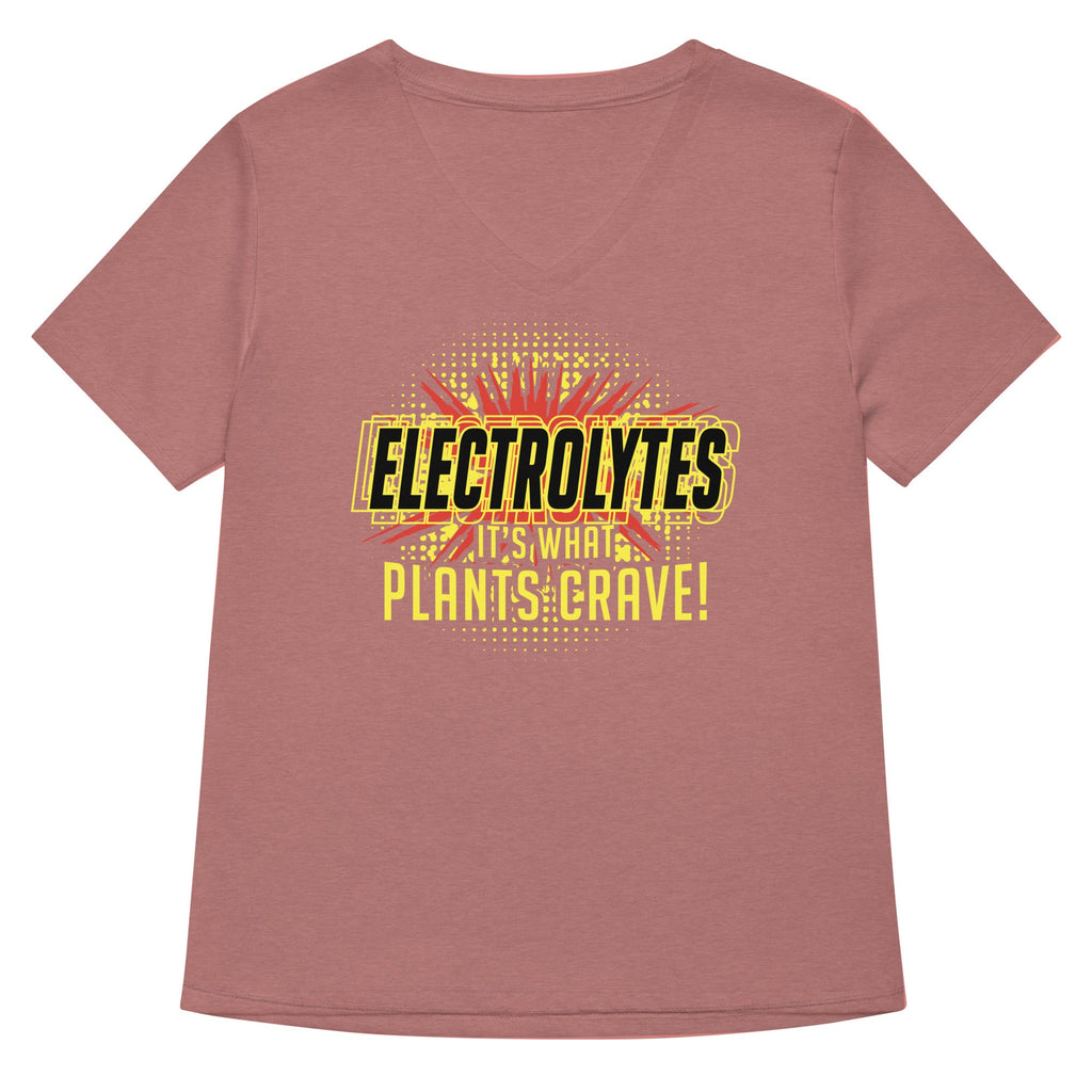 Electrolytes, It's What Plants Crave! Women's V-Neck Tee product image 5