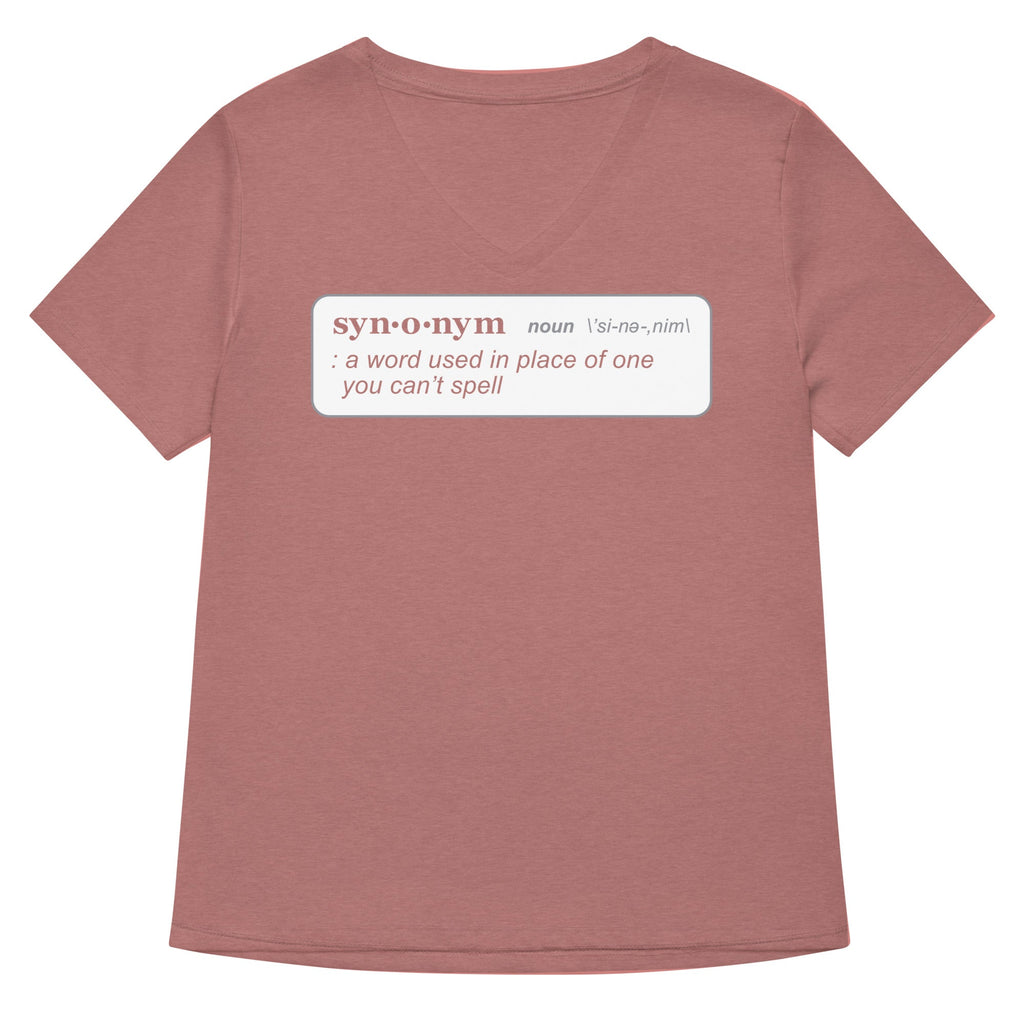 Synonym Definition Women's V-Neck Tee product image 5