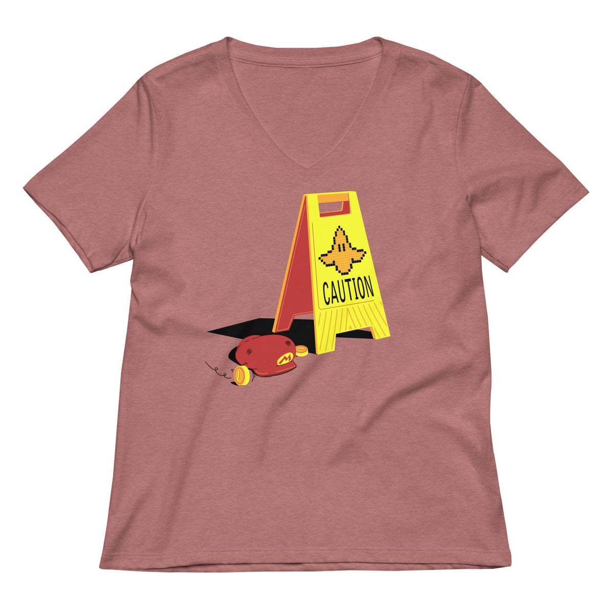 Caution Banana Women's V-Neck Tee product image 2