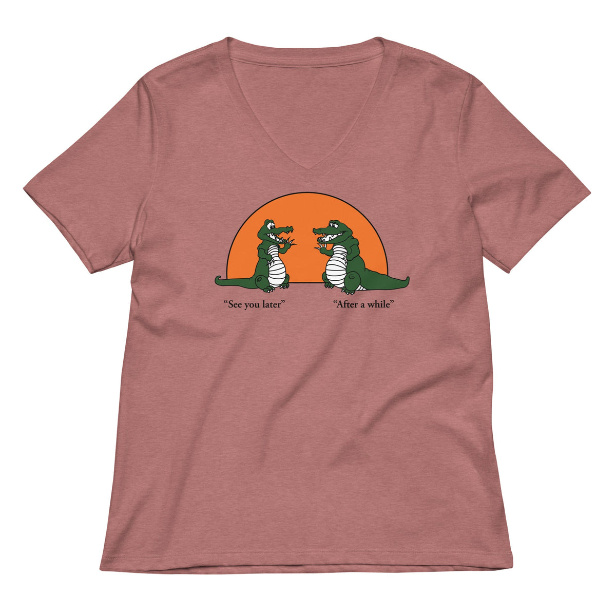 See You Later Alligator Women's V-Neck Tee product image 2