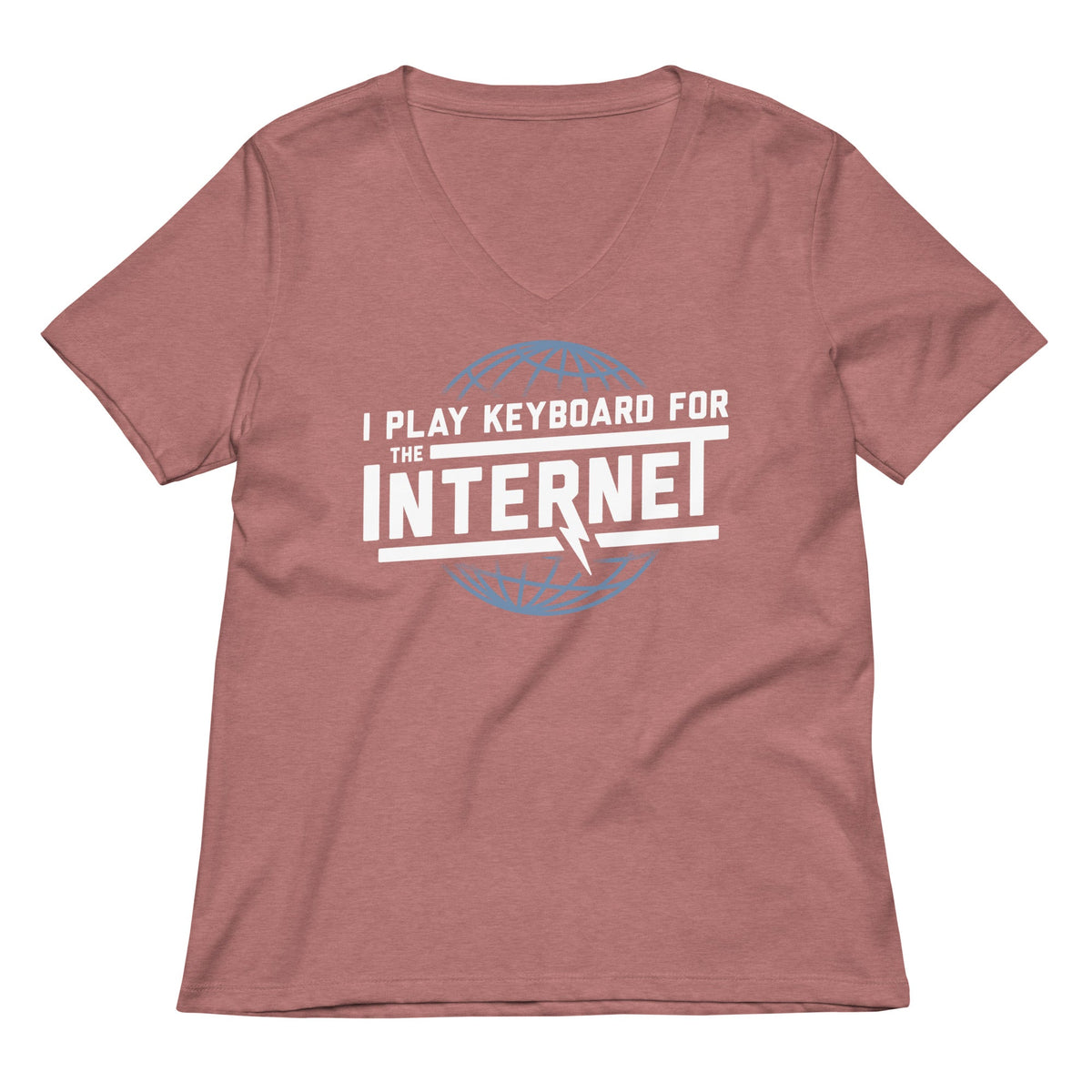 I Play Keyboard For The Internet Women's V-Neck Tee product image 2