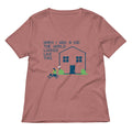 When I Was A Kid The World Women's V-Neck Tee product image 1