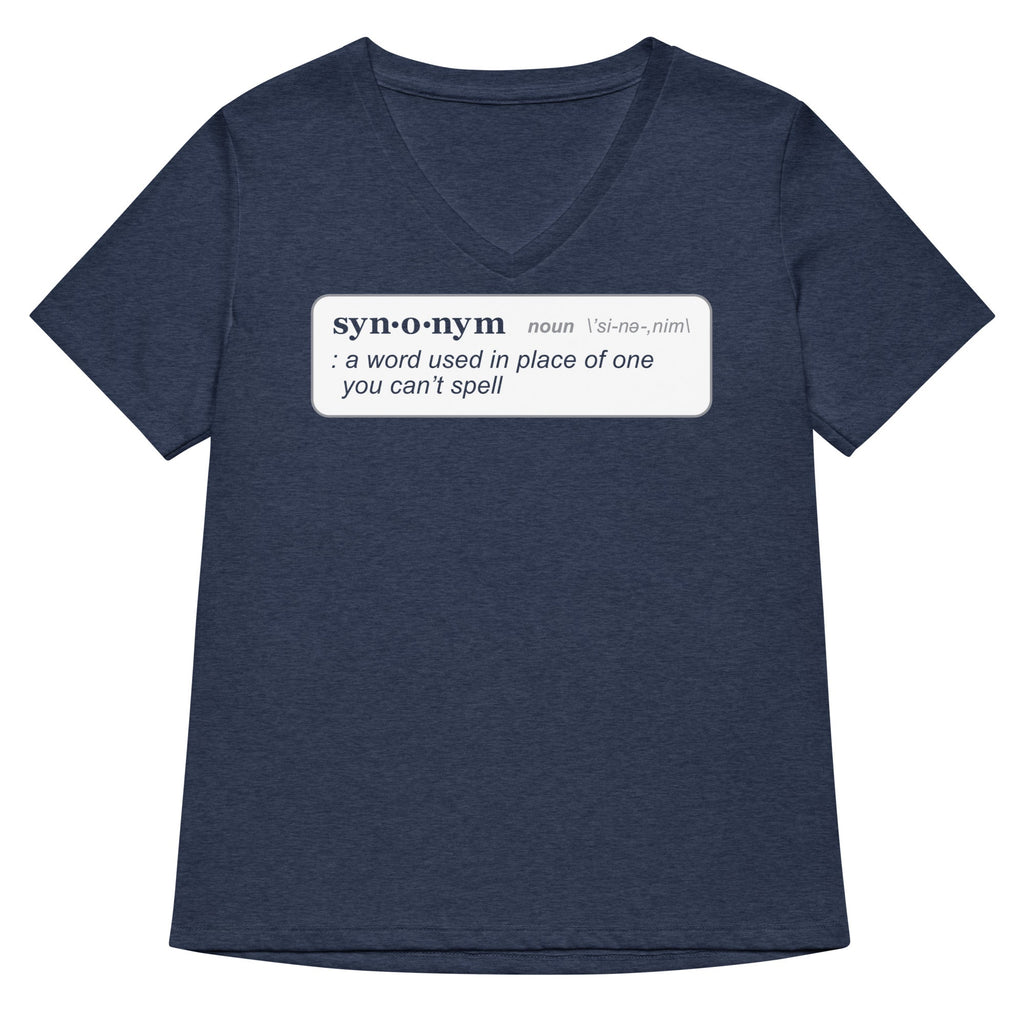 Synonym Definition Women's V-Neck Tee product image 2