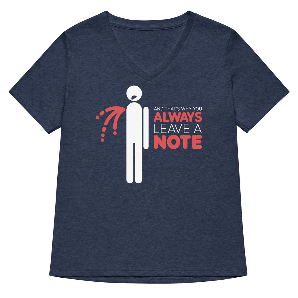 Always Leave A Note Women's V-Neck Tee product image 2
