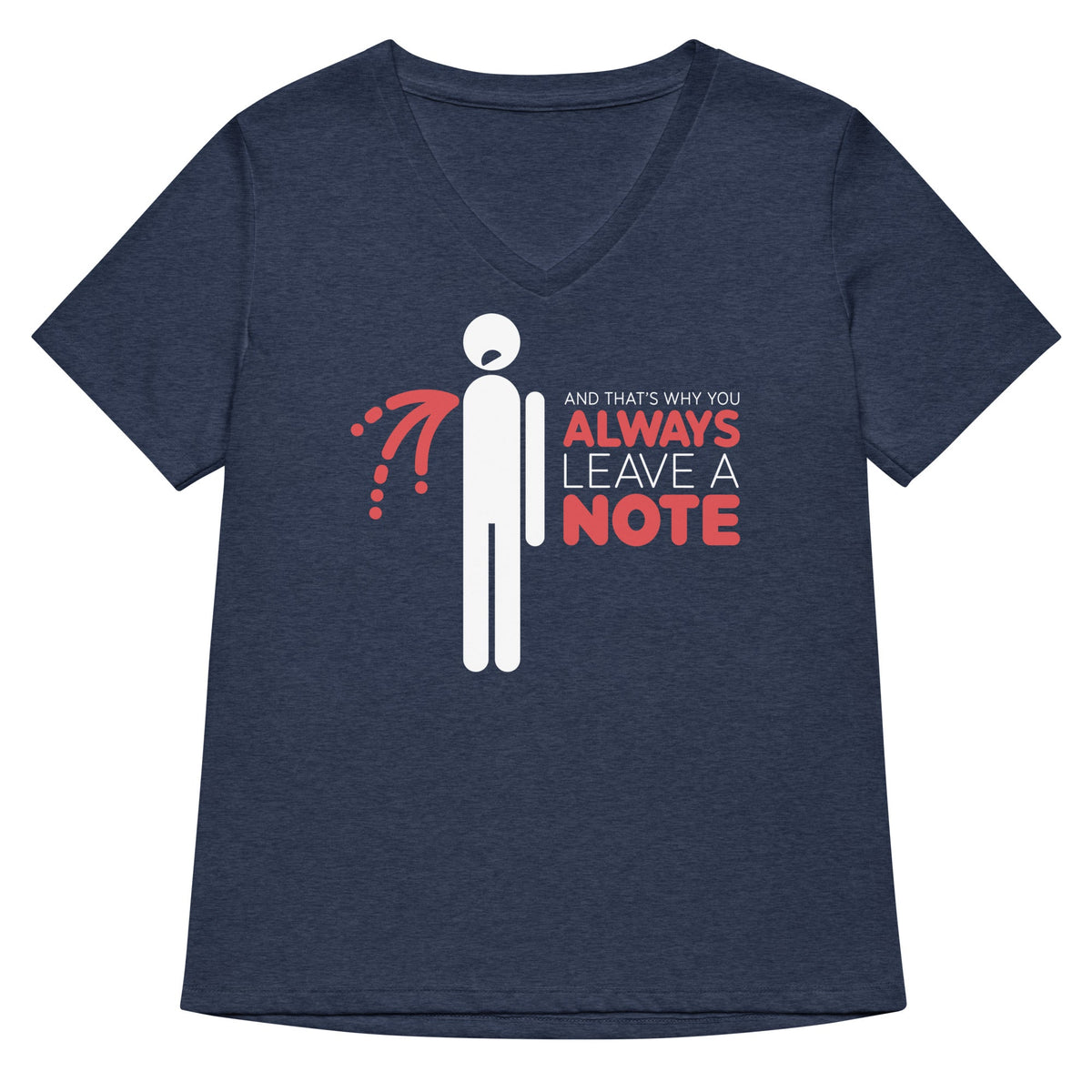 Always Leave A Note Women's V-Neck Tee product image 2