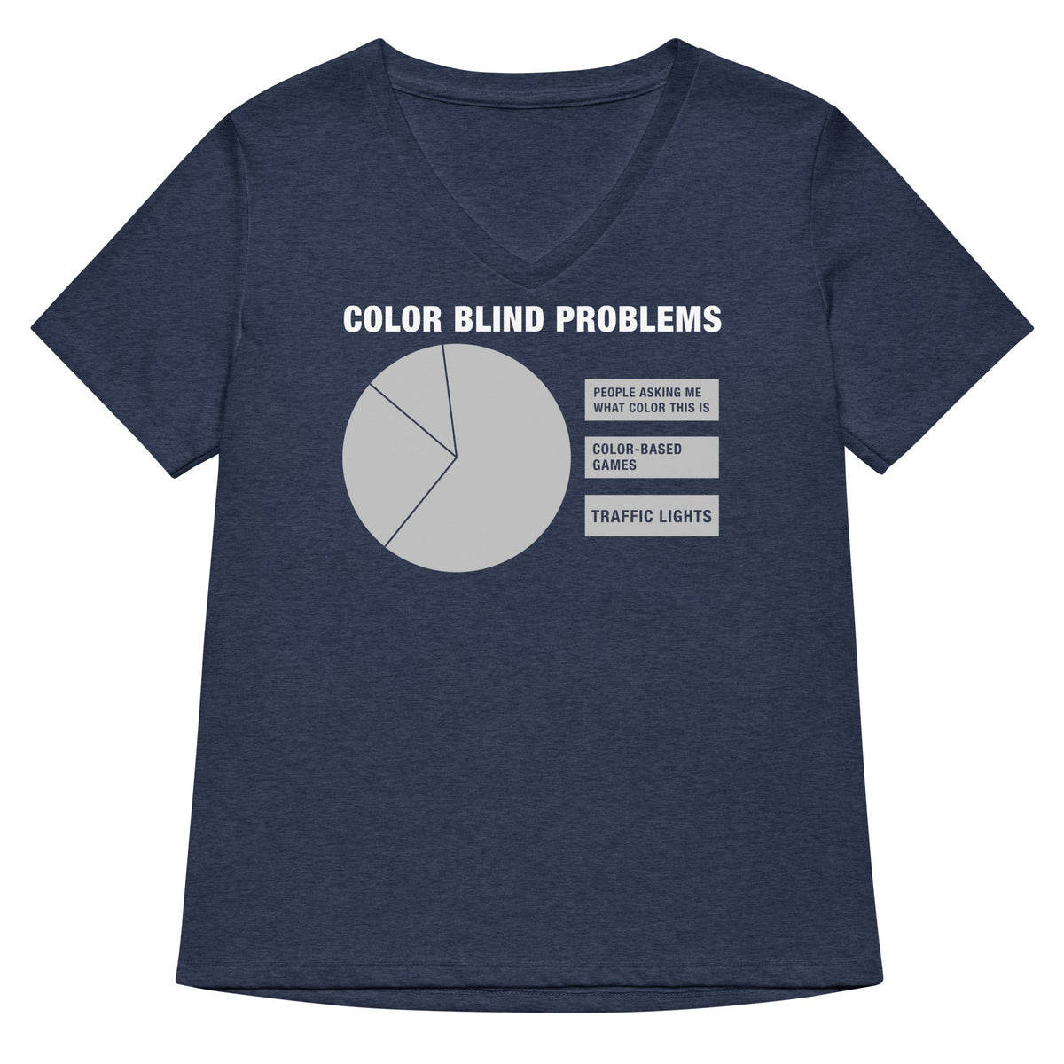 Color Blind Problems Women's V-Neck Tee product image 3