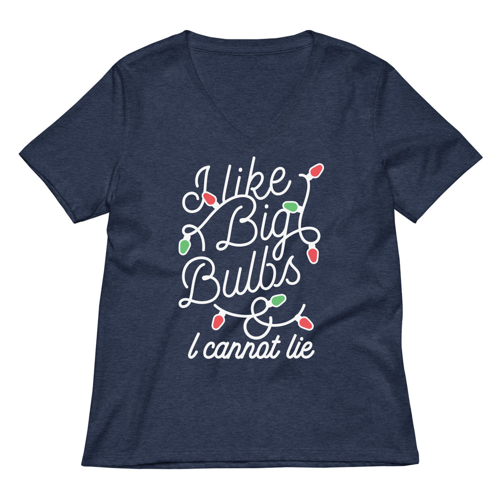 I Like Big Bulbs & I Cannot Lie Women's V-Neck Tee product image 2