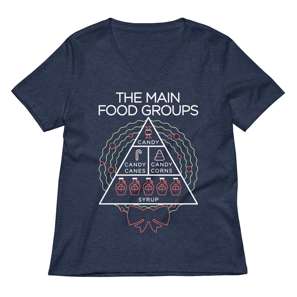 The Main Food Groups Women's V-Neck Tee product image 5