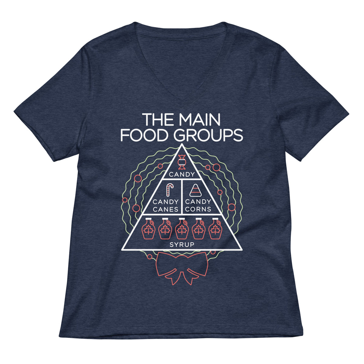 The Main Food Groups Women's V-Neck Tee product image 5