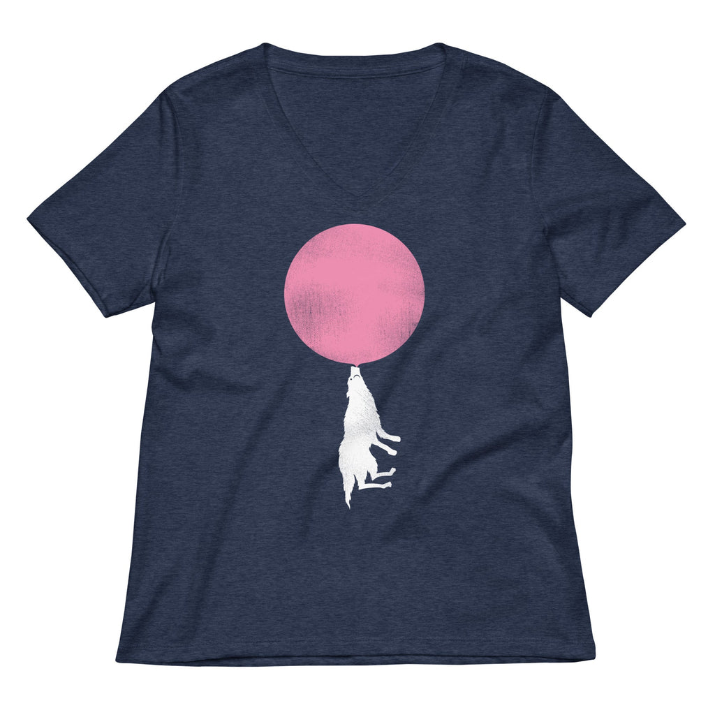 Bubble Moon Women's V-Neck Tee product image 4